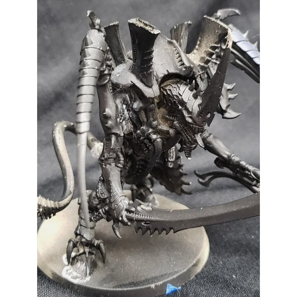 Warhammer 40k Tyranids Hive Tyrant w Whip & Sword Assembled Metal Plastic HT1 - Picture 7 of 7